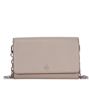 Tory Burch Taupe Leather Chain Crossbody